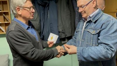 Wręczenie Złotej Odznaki Honorowe PZK Stanisławowi SP3IBS